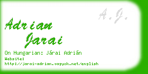 adrian jarai business card